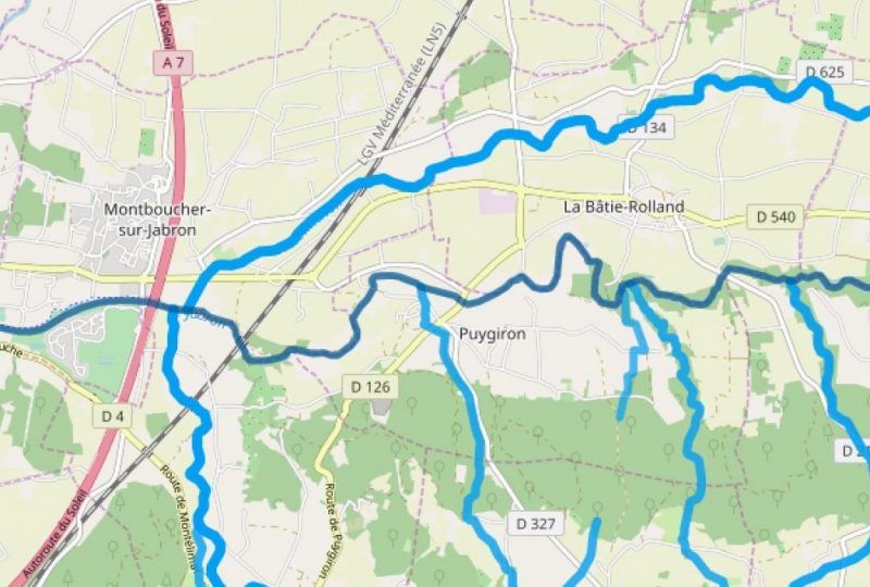 Les rivières du Jabron et du Vermenon à La Bâtie-Rolland - 0